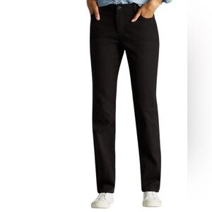 Eddie Bauer NWT Women’s Truly Straight Leg Black Stretchy Trouser Pants Size 16